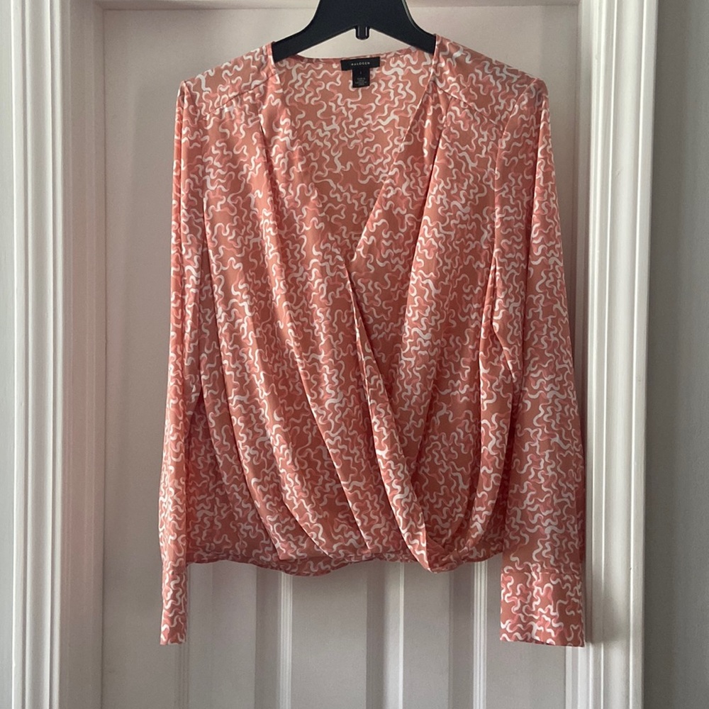 Halogen women’s cross front blouse